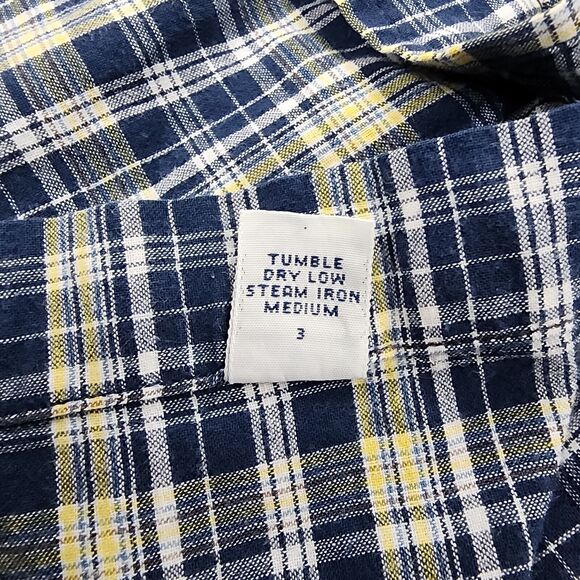 Ralph Lauren Shirt Mens Large Blue Green Plaid Blaire Short Sleeve Button Down - Picture 12 of 13